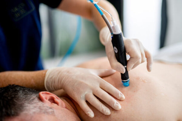 dermal therapist giving hydrafacial